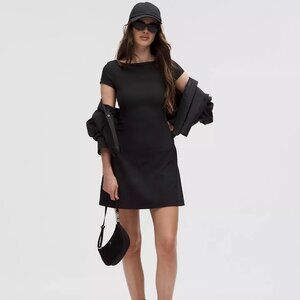 All Aligned Ribbed Mini Dress